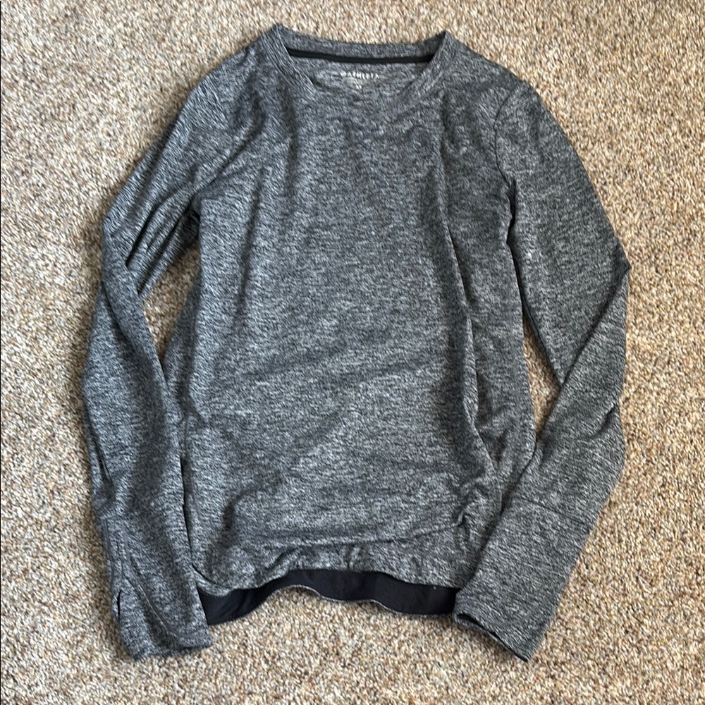 Gray Long Sleeve Top